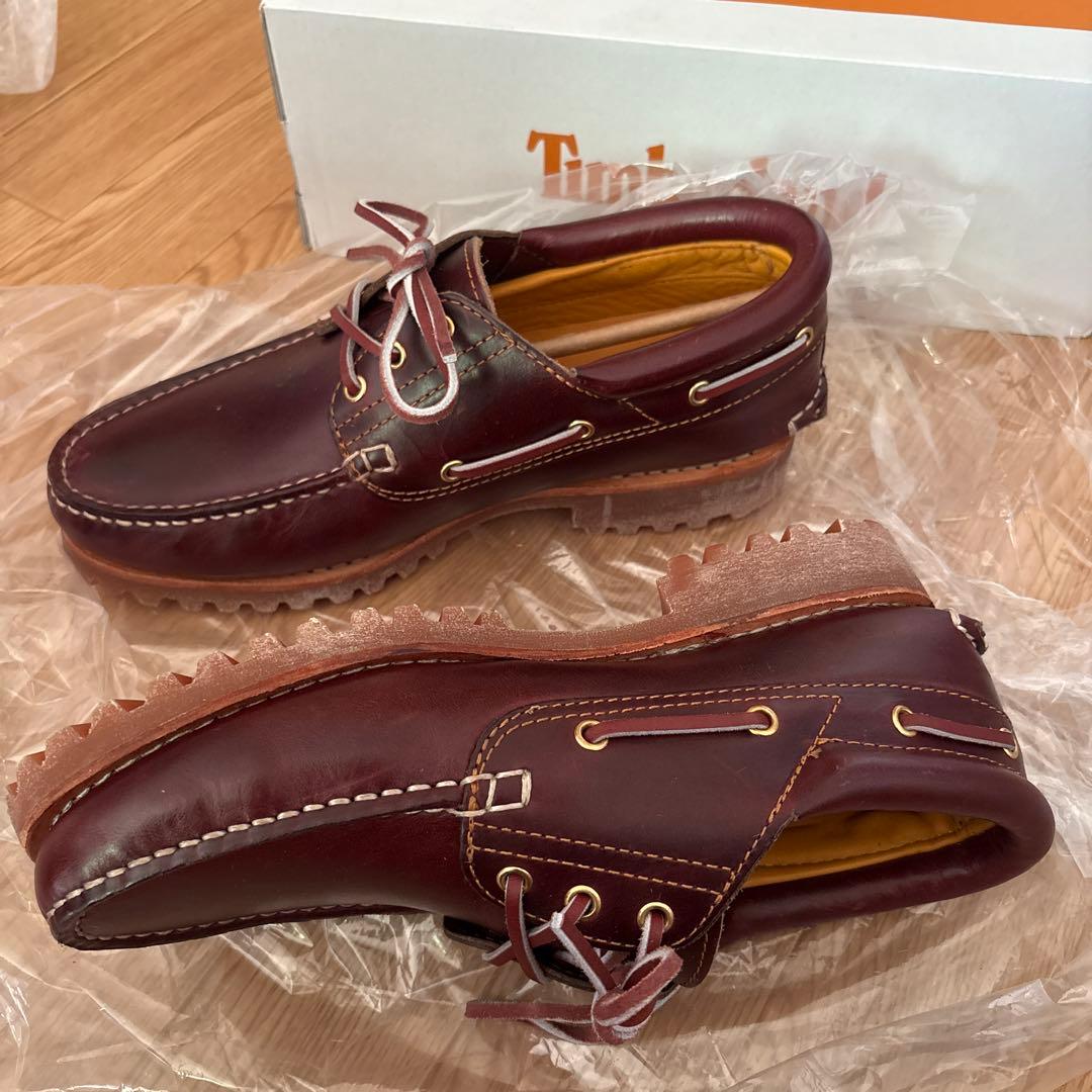 新品同様 Timberland スリーアイ ブラウン ティンバーランド モカシン