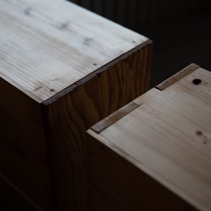 *商談中 [古家具] 木製たんす チェスト 幅820高1010奥行410 送料込