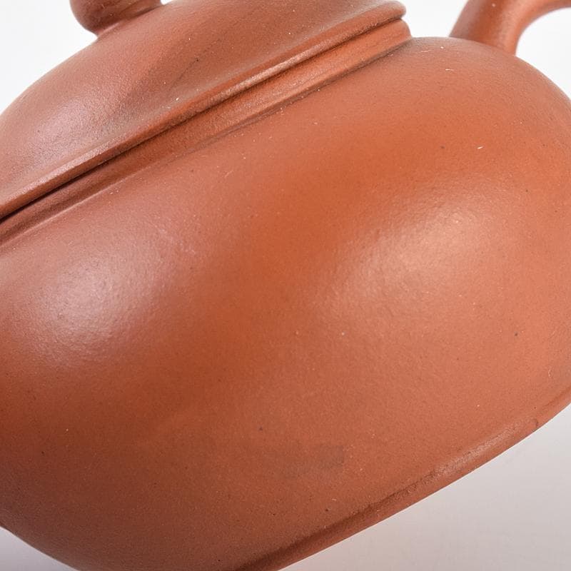 中国　中国宣興銘　紫砂　朱泥　急須　茶壷　V　R8601