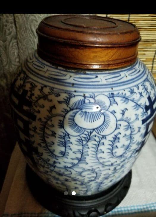 染付 中国 古美術 古玩 葉茶壺です