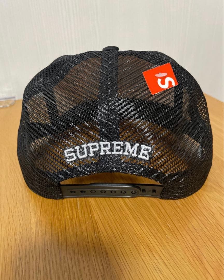 supreme antiheroメッシュキャップ ブラック