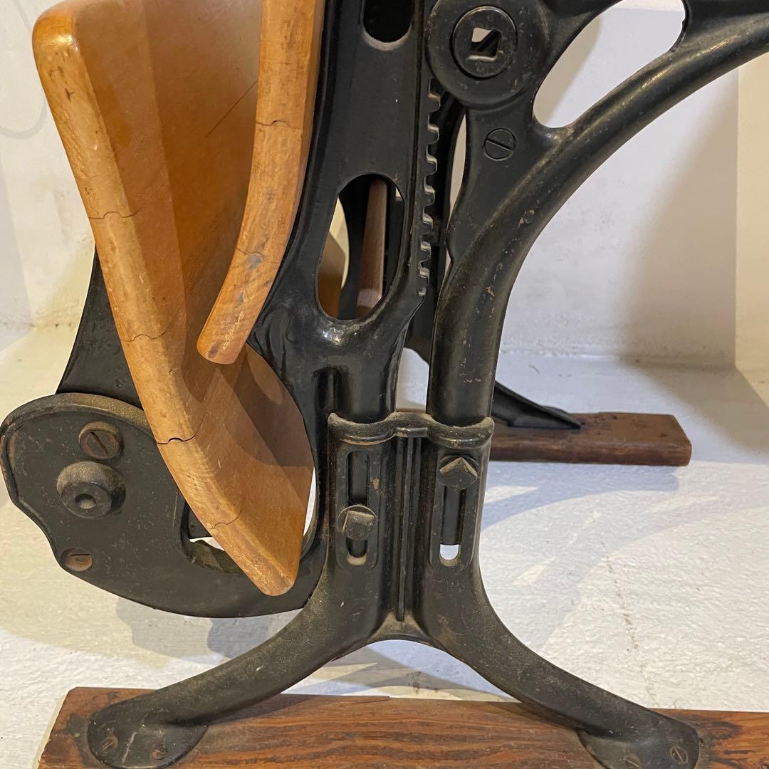 アメリカンヴィンテージスクールデスク&チェア 木製アイアン椅子家具什器インテリア