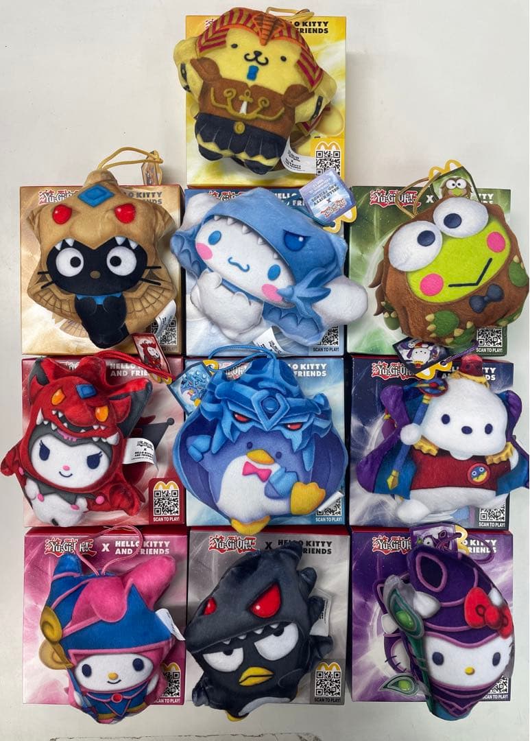 サンリオ、遊戯王、コラボ、韓国　ぬいぐるみ　セット