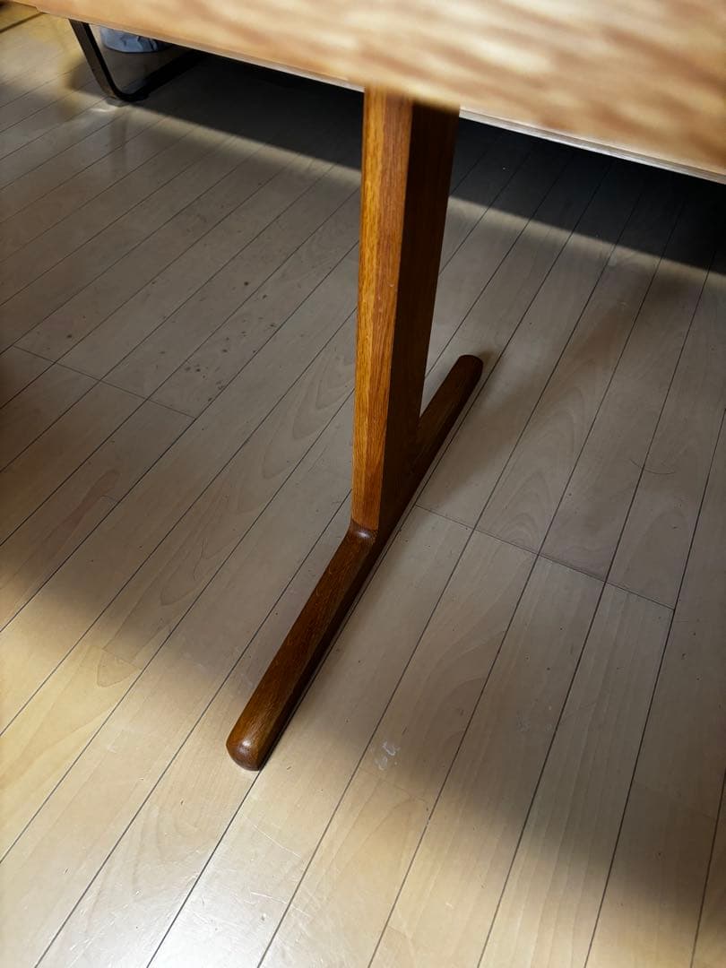 【美品】無印良品 オーク材　ダイニング　リビングテーブル130×70×65cm