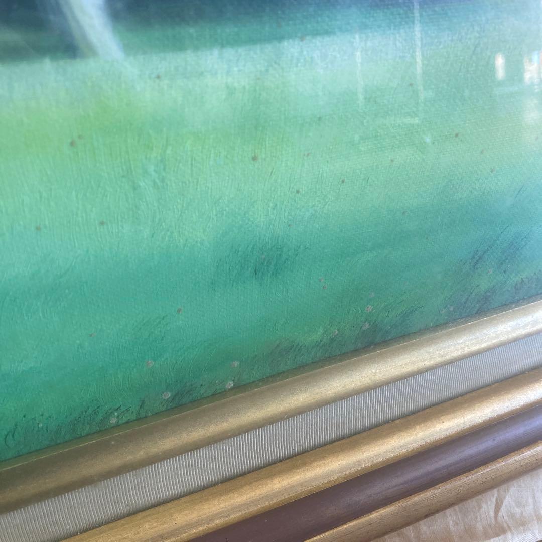 未使用保管品　Claude Feuiller フランス画家　絵画　　大判