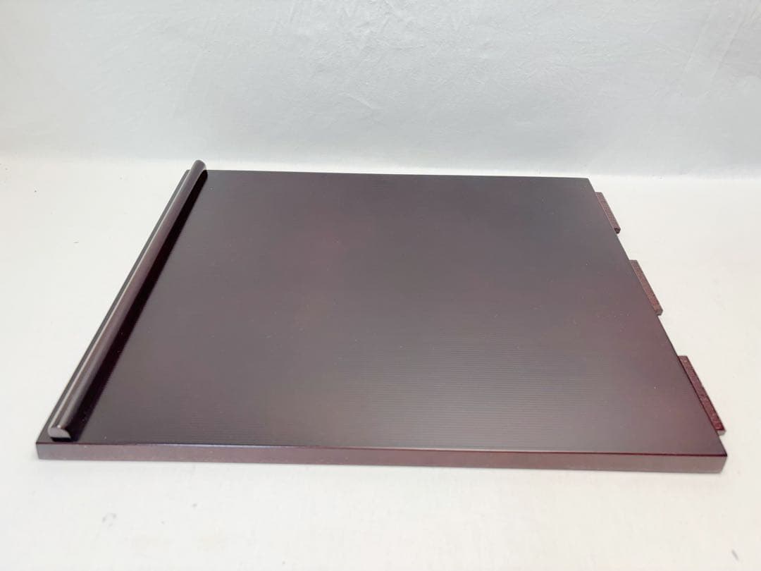 ほぼ未使用 茶道具 小袋棚 表千家 即中斎好写 銀摘み 溜塗 糸目 組立式 紙箱