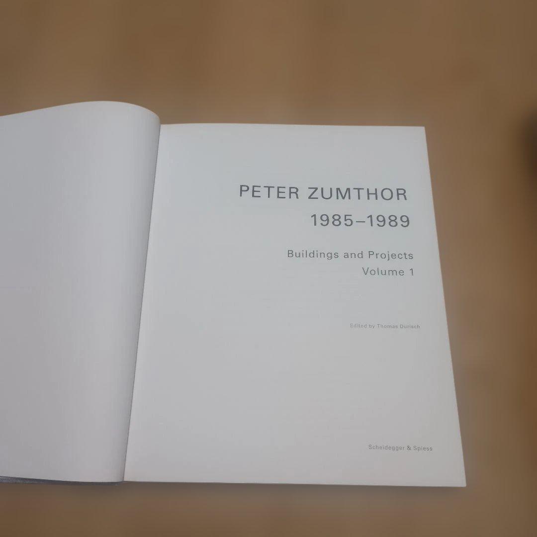 Peter Zumthor 1985-2013 全5巻セット