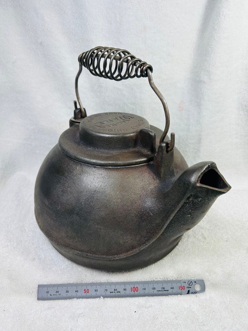 美品　ビンテージ品ワグナーの2.4L 鋳鉄製ケトル