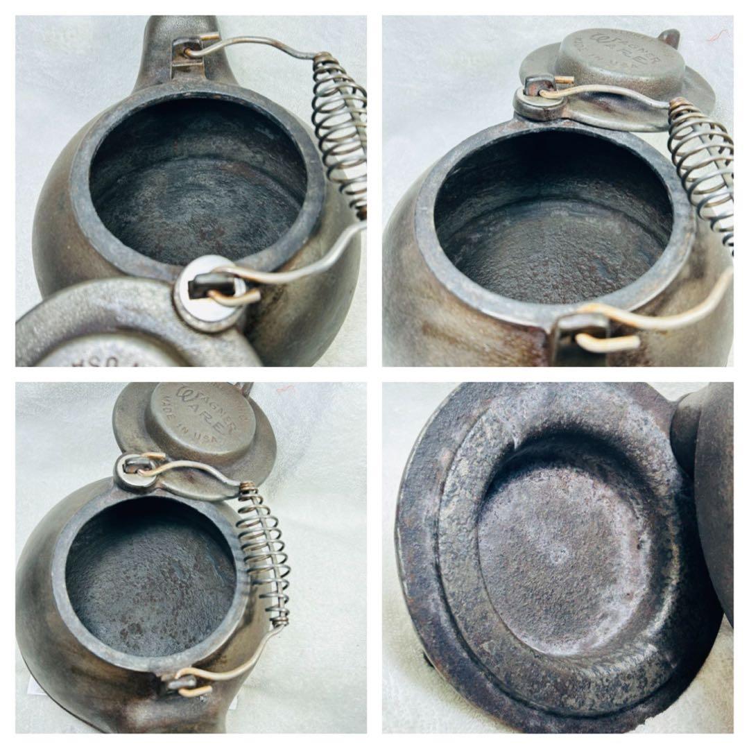 美品　ビンテージ品ワグナーの2.4L 鋳鉄製ケトル