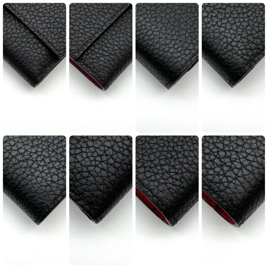 【超極美品】ルイヴィトン ポルトフォイユ カプシーヌ コンパクト 黒 A658