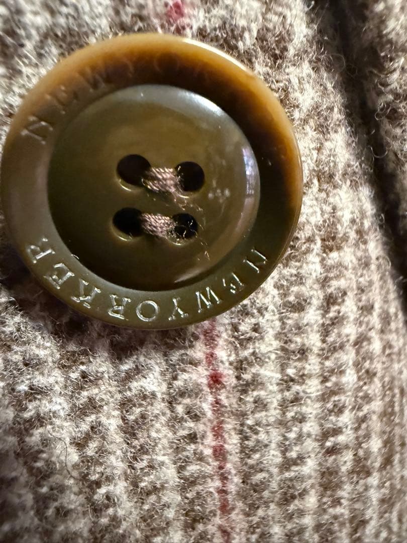 ニューヨーカー　コート　ジャケット チェック柄ダブル ブレストコート　13号