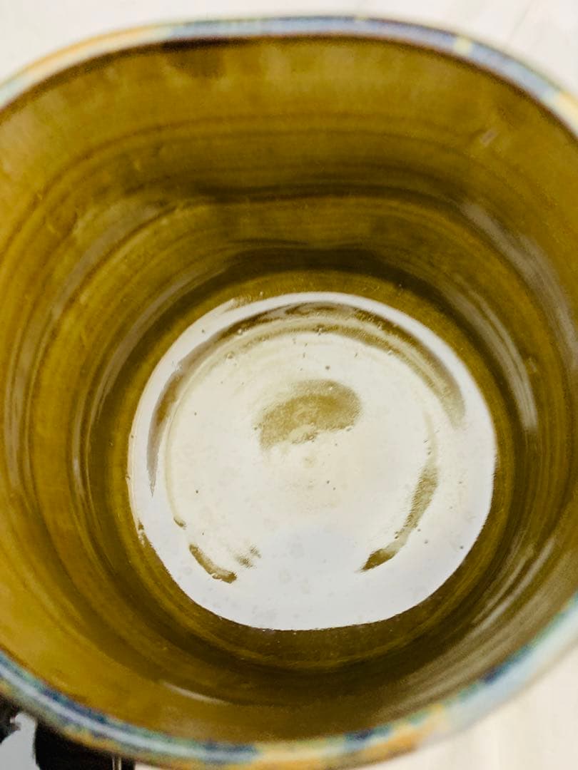 十四代 亀井味楽 高取 掛分釉水指 栞共箱 高取焼 味楽窯 茶道具