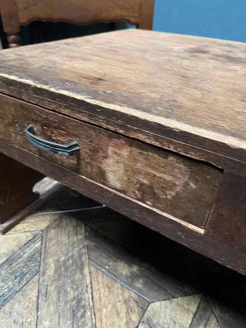 文机 昭和レトロ 当時物 インテリア アンティーク ビンテージ 勉強机