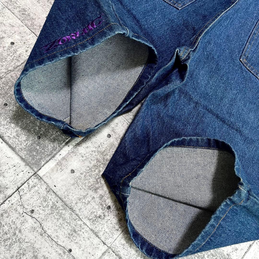 80-90s ZORLAC ゾーラック 囚人 デニムショーツ VG黒タグ