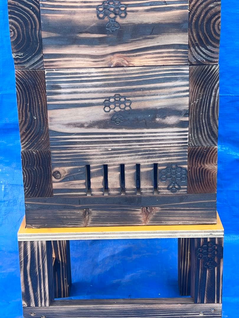 ニホンミツバチ巣箱　待箱　気候変動対応型　板厚4.5cm