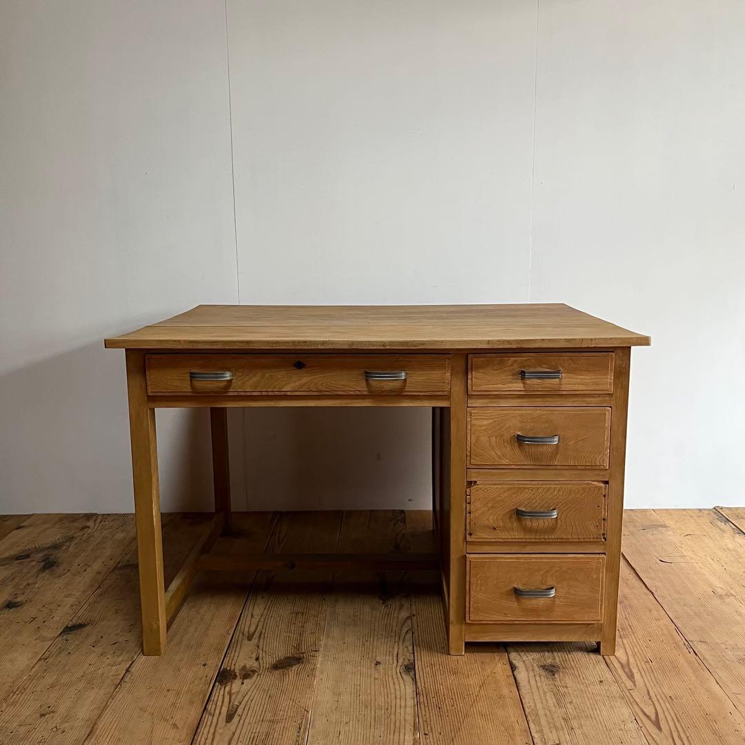 アンティーク 片袖机 デスク テーブル モダン レトロ