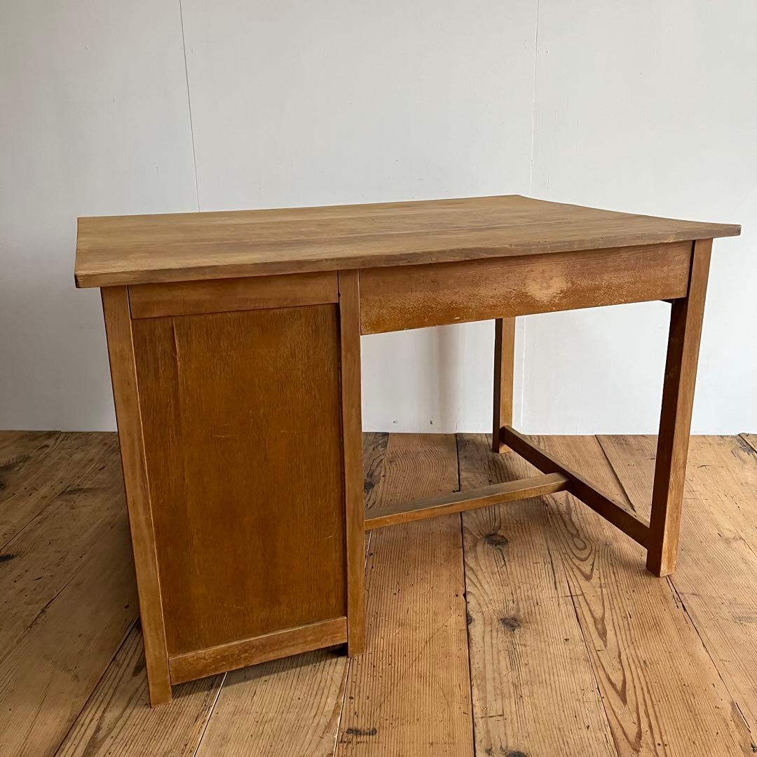 アンティーク 片袖机 デスク テーブル モダン レトロ