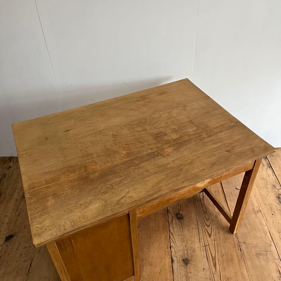 アンティーク 片袖机 デスク テーブル モダン レトロ