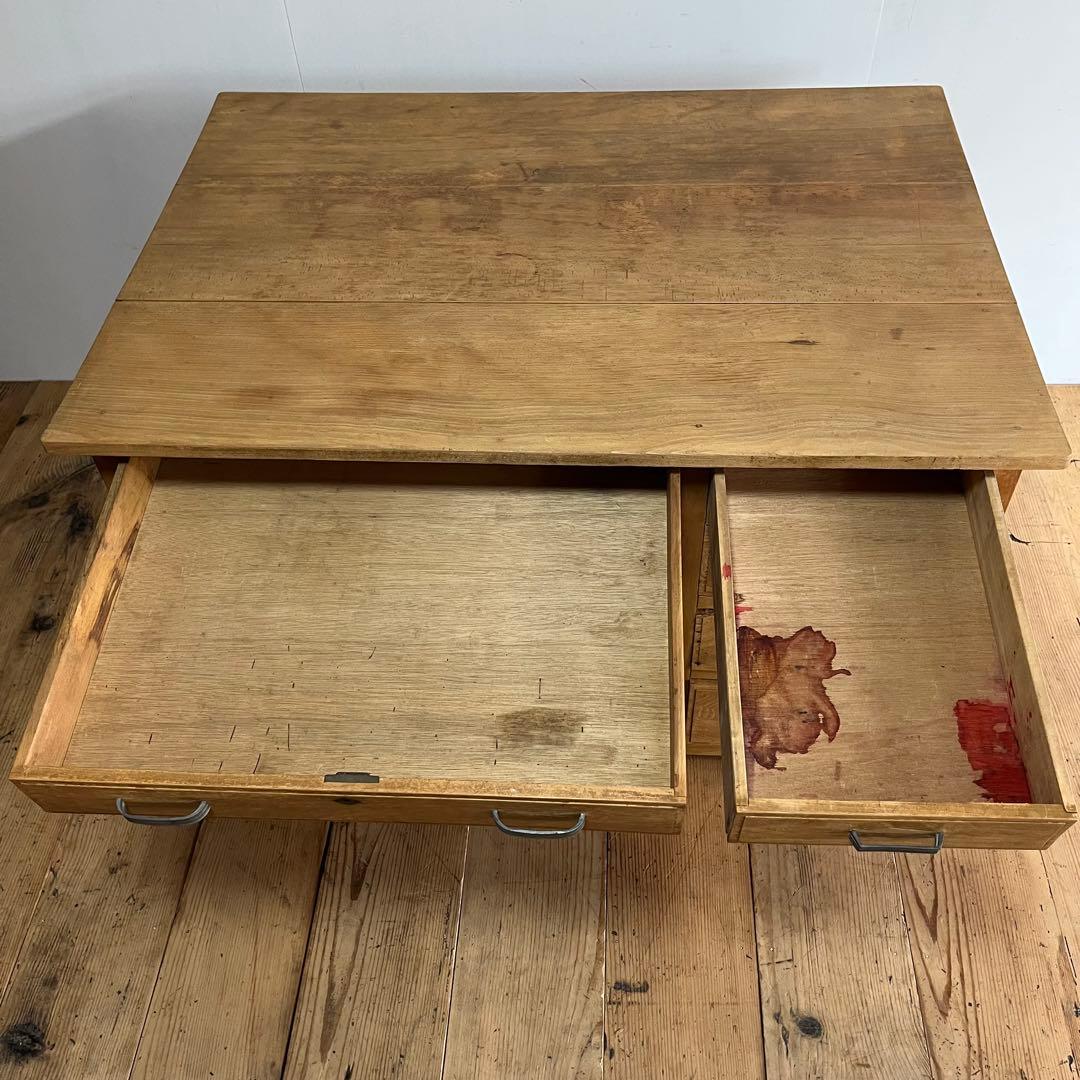 アンティーク 片袖机 デスク テーブル モダン レトロ