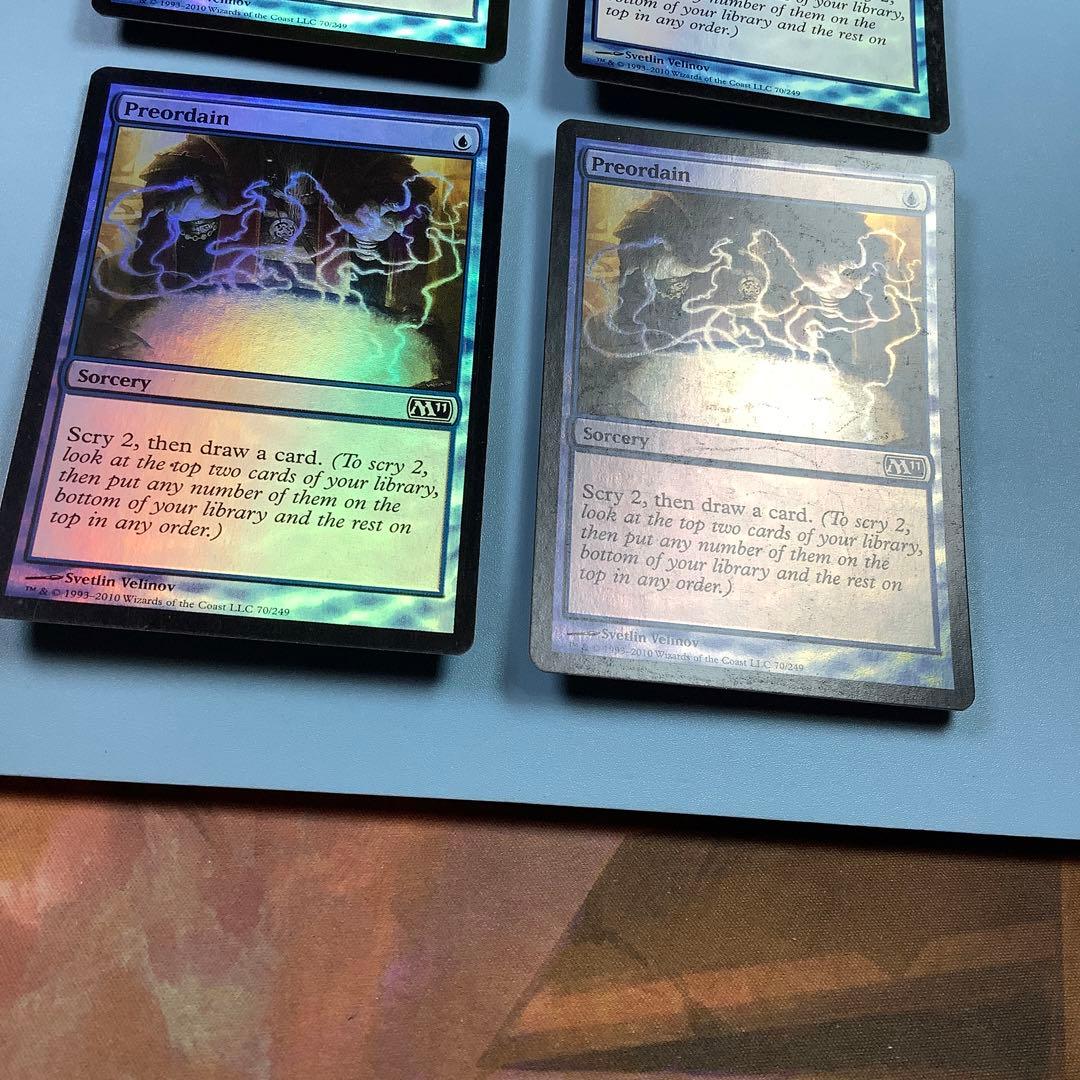 定業/Preordain  M11英語foil 4枚セット