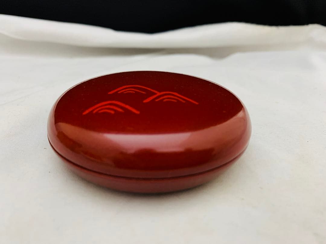 茶道具　讃岐漆器　宗家　後藤盆　後藤昌基作　香合　共布共箱