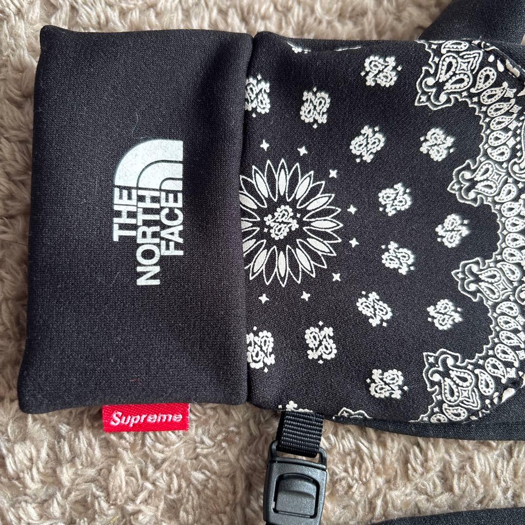 【ｋｊ⭐︎ 】　supreme THE NORTH FACE バンダナ　手袋