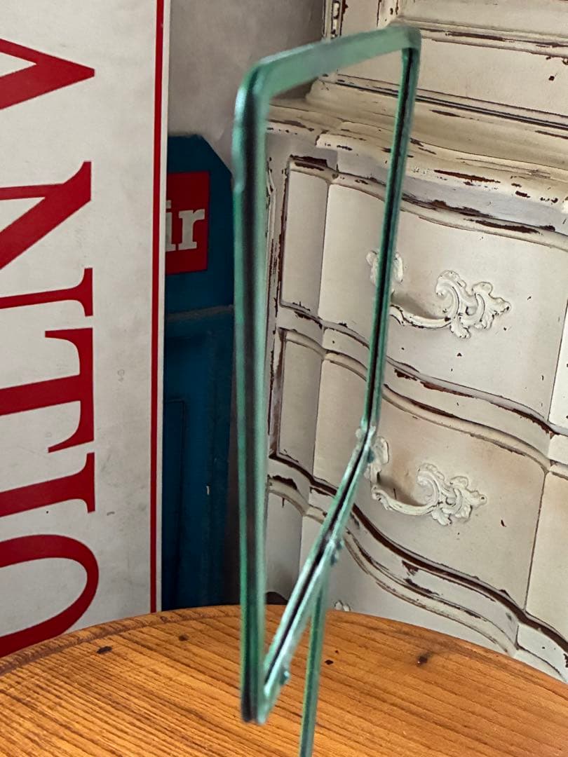 フランス　アンティーク　メタル　ディスプレイ　フォト　ポップ　スタンド　写真立て