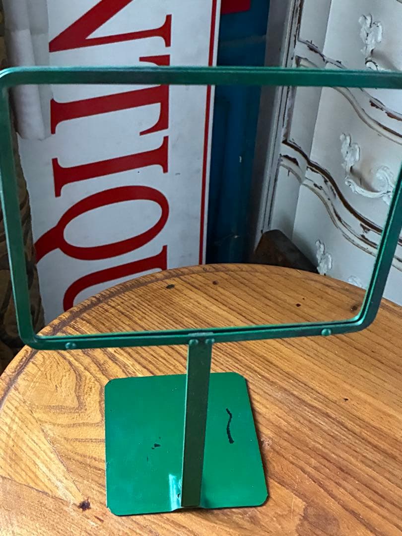 フランス　アンティーク　メタル　ディスプレイ　フォト　ポップ　スタンド　写真立て