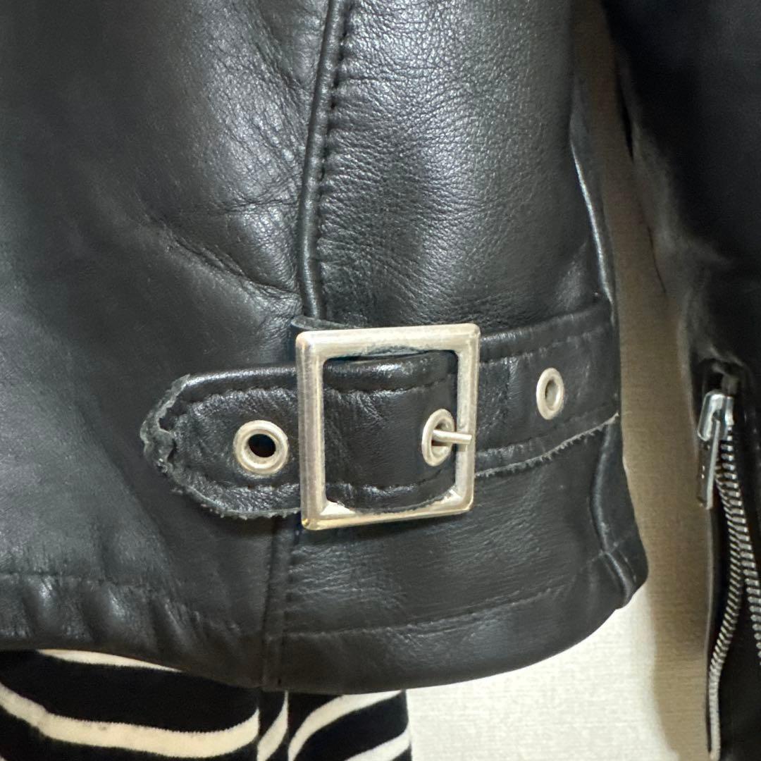 美品✨schott 642 レザージャケット　シングルライダース　牛革　38 黒