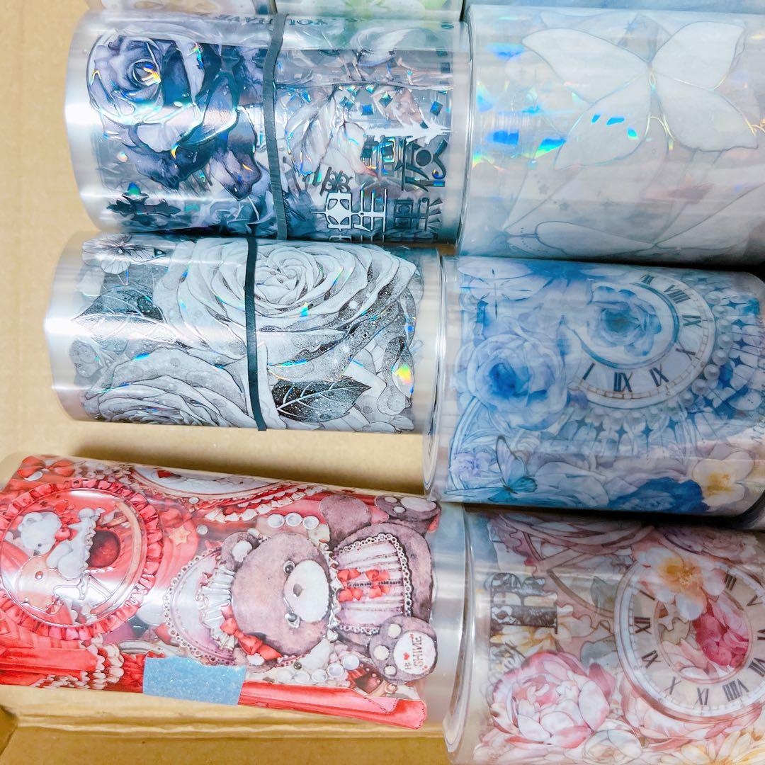 【19本】　海外マステ　petテープ　まとめ売り　コラージュ　素材　断捨離　③