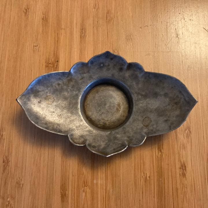 錫　茶托　5客　唐物　煎茶道具