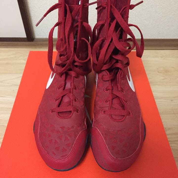 NIKE ボクシングシューズ　KO /ユニバーシティ・レッド×ホワイト