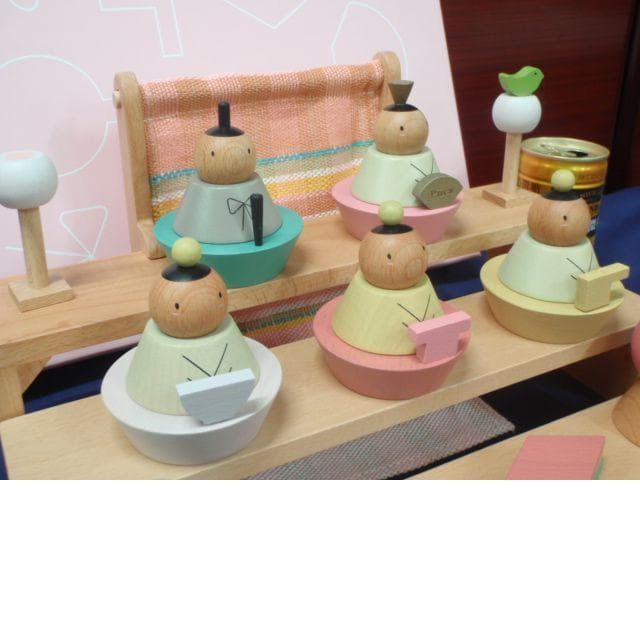 値引有！即納●送料込●新品♪Puca(プーカ)のひな人形 木製 組み木 お雛様●