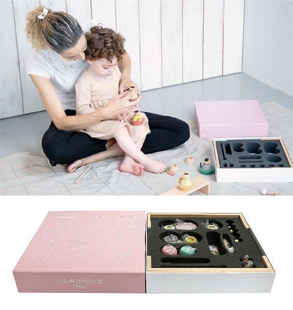 値引有！即納●送料込●新品♪Puca(プーカ)のひな人形 木製 組み木 お雛様●