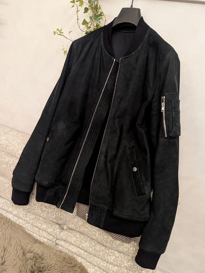 m*u様 稀少モデル　F/W 14　リック・オウエンス　カーフヌバック&カシミア