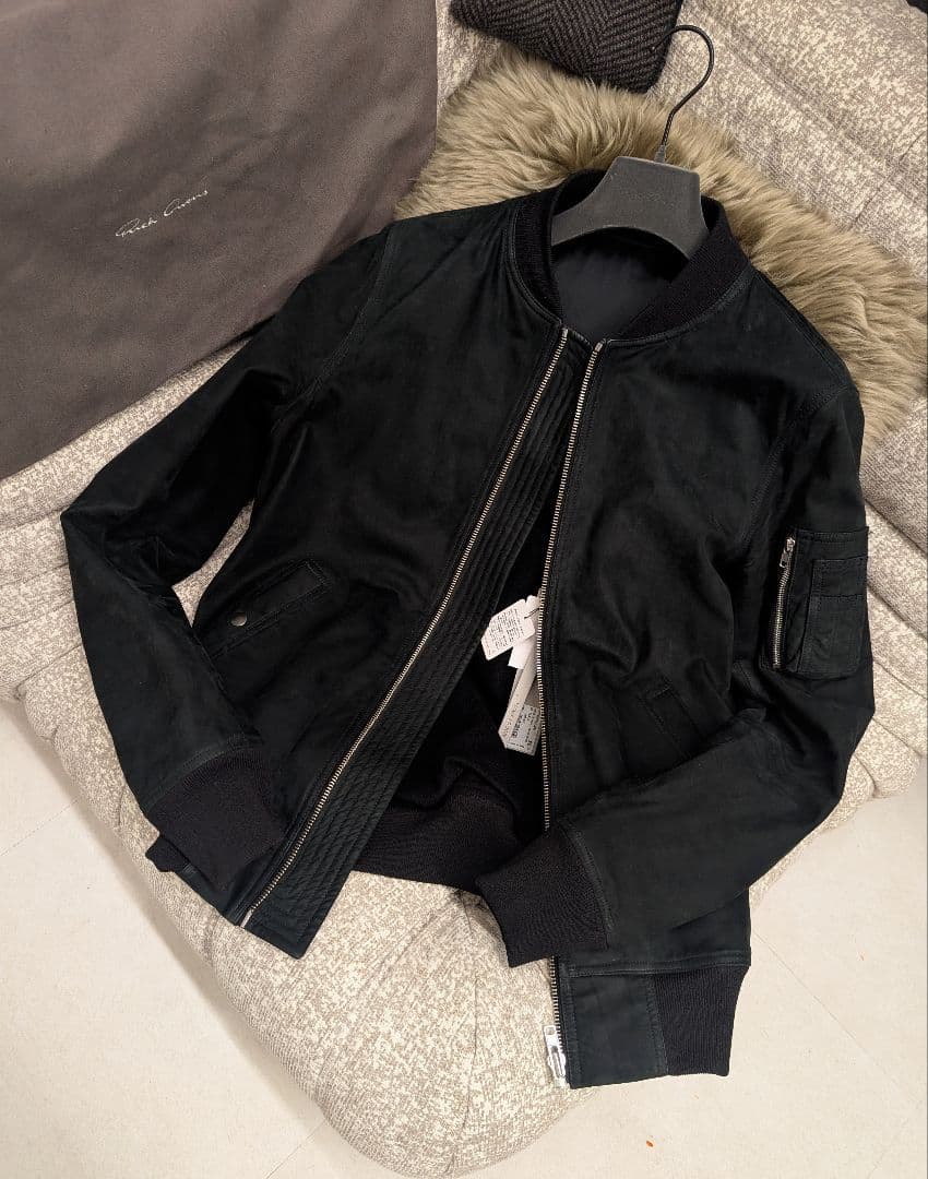 m*u様 稀少モデル　F/W 14　リック・オウエンス　カーフヌバック&カシミア