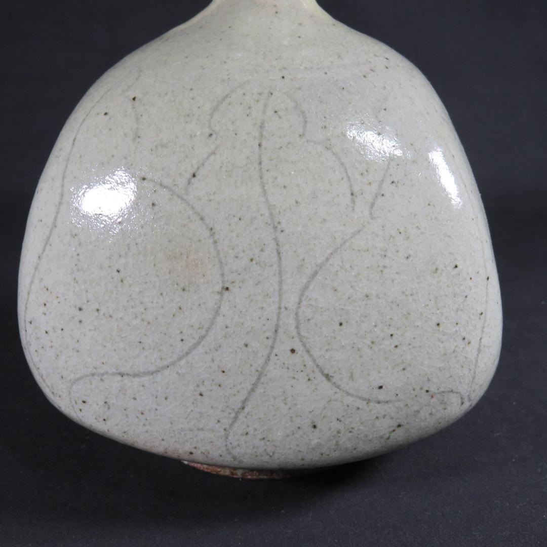 壺 在銘 五 花器 花瓶 木箱 共箱 作家物 フラワーベース