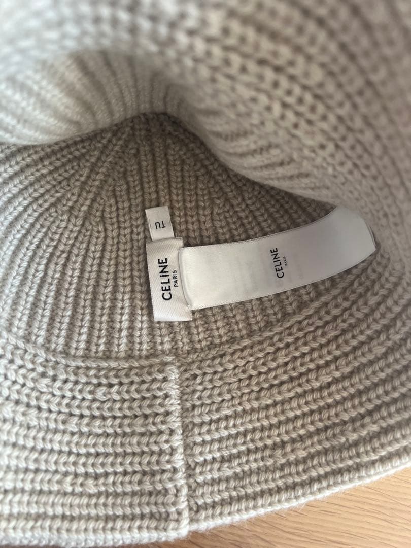 【CELINE】セリーヌトリオンフクロシェ バケットハットカシミア