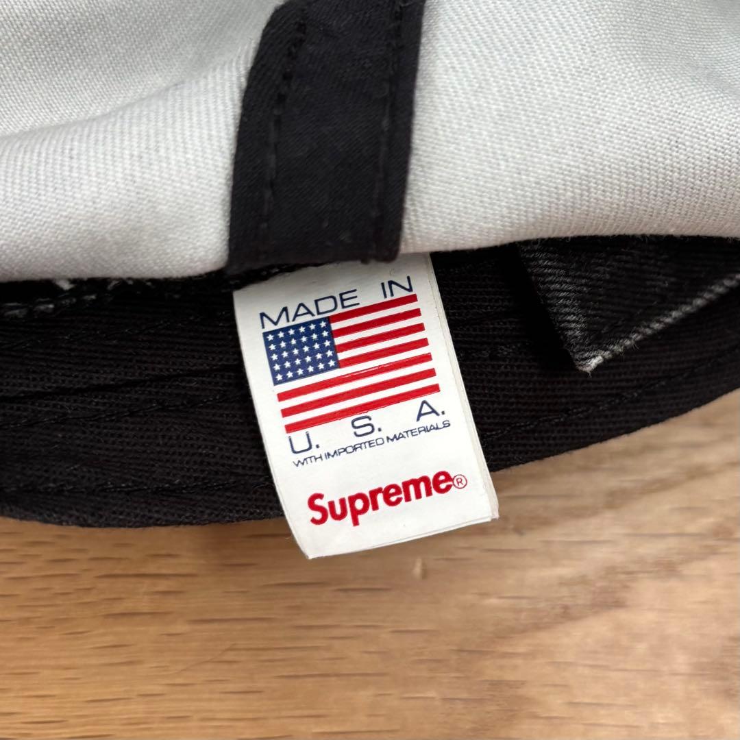 Supreme Pigment Print S Logo 6-Panel 黒