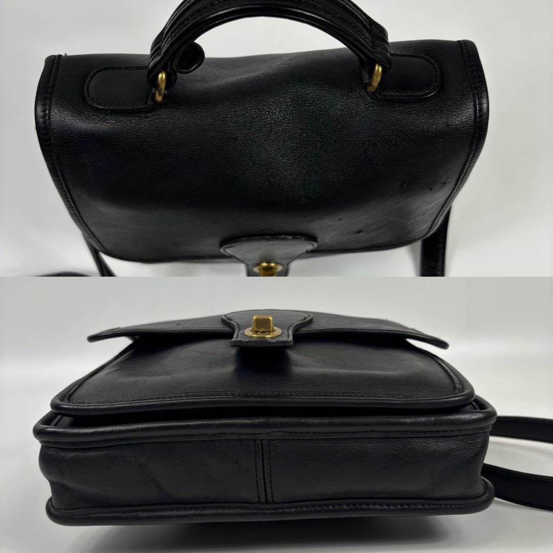 超希少！オールドコーチ　2way　ショルダーバッグ　黒　アメリカ製　ステーション