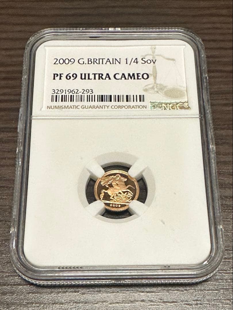 NGC PF69 1/4ソブリン金貨【22金】 エリザベス2世2009