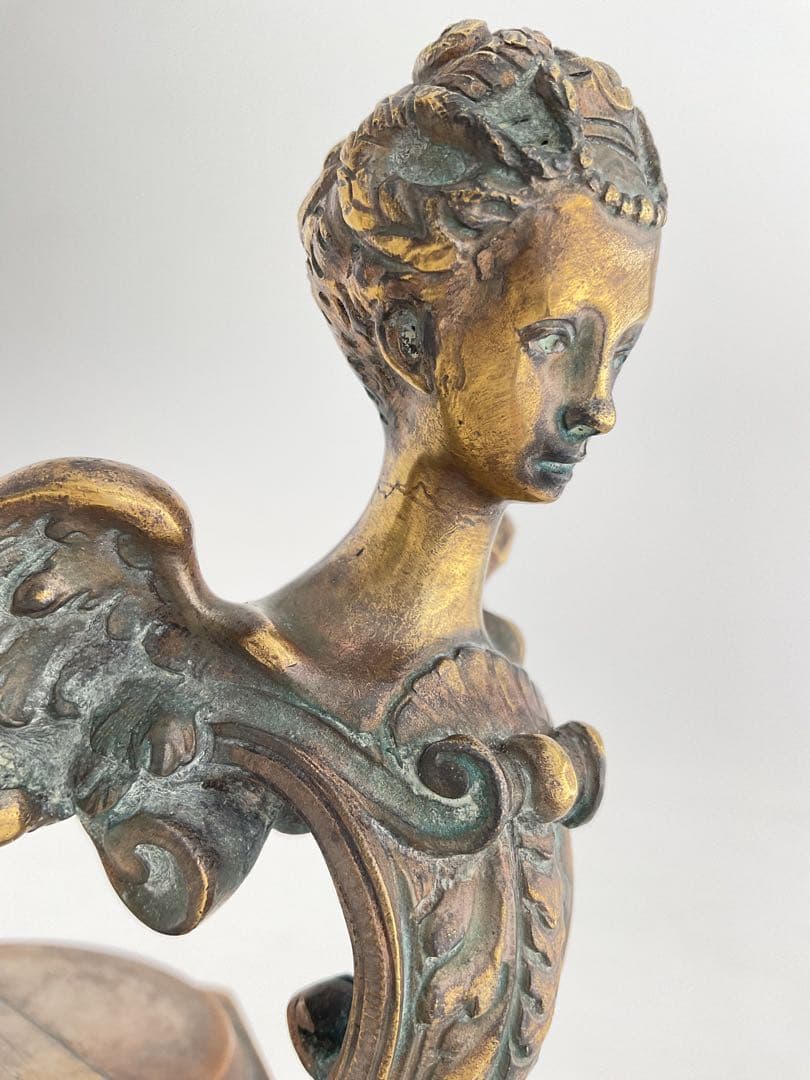 FrenchLady1910Bronze貴婦人JMTrident三叉槍貴族王公族