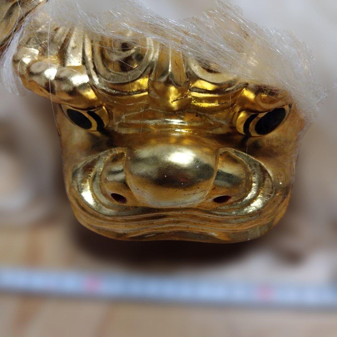 連獅子　白　親獅子　日本舞踊小道具