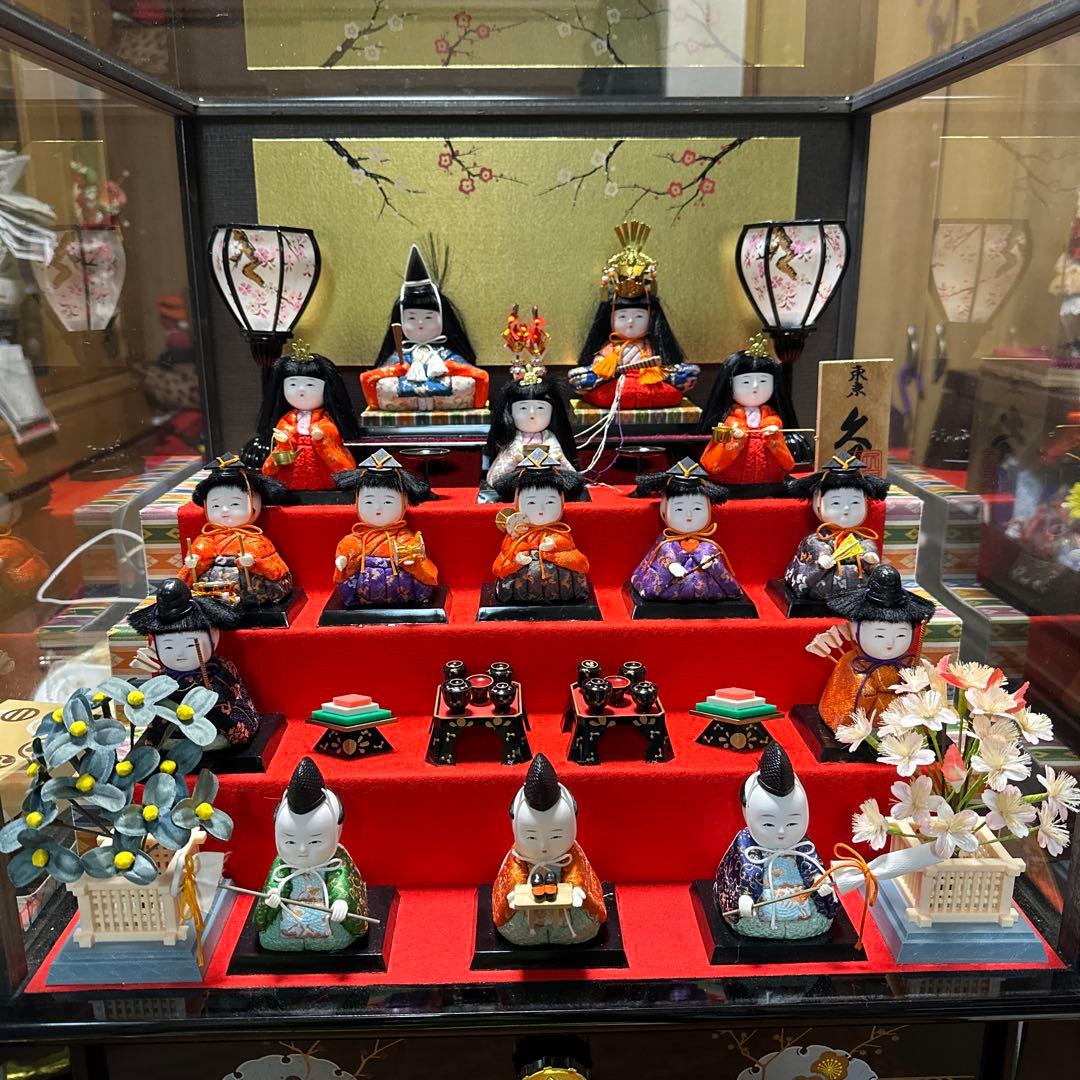 3805▼お雛様　久月木目込み五段飾り雛人形