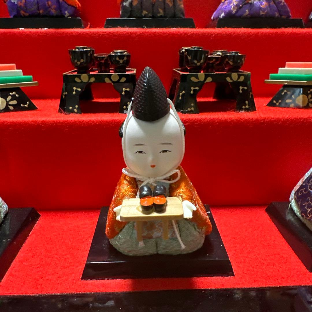 3805▼お雛様　久月木目込み五段飾り雛人形