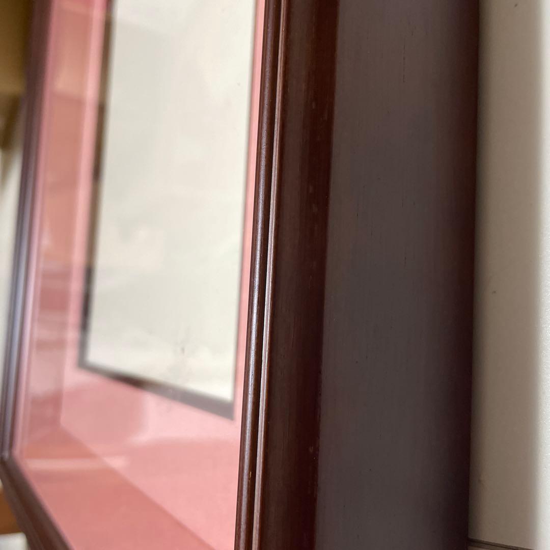 社中展　作品展に‼️ ブラウン木製フレーム 書道　絵手紙　幅5㎝　新品　未使用品