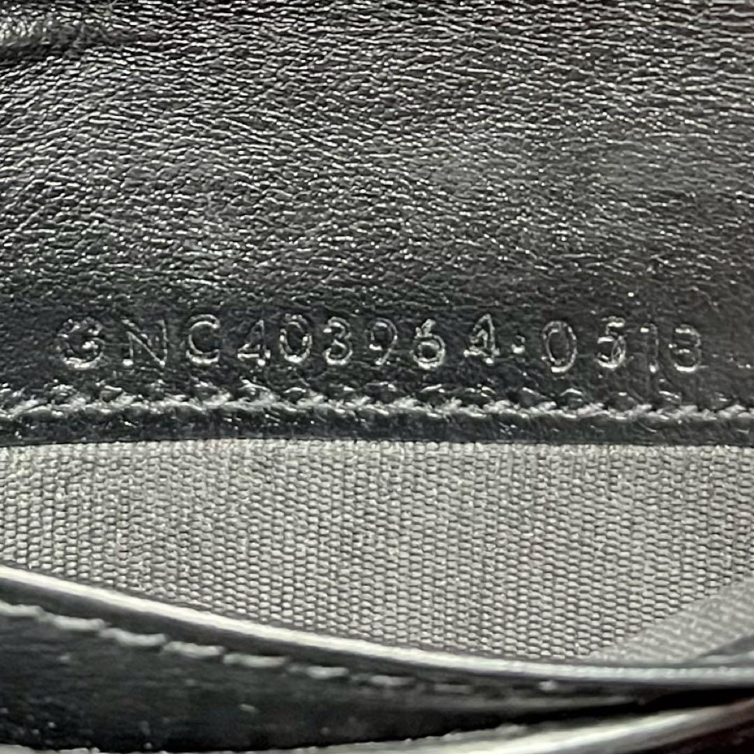 美品 サンローラン YSL カサンドラ レザー 財布 折財布 ウォレット 型押し