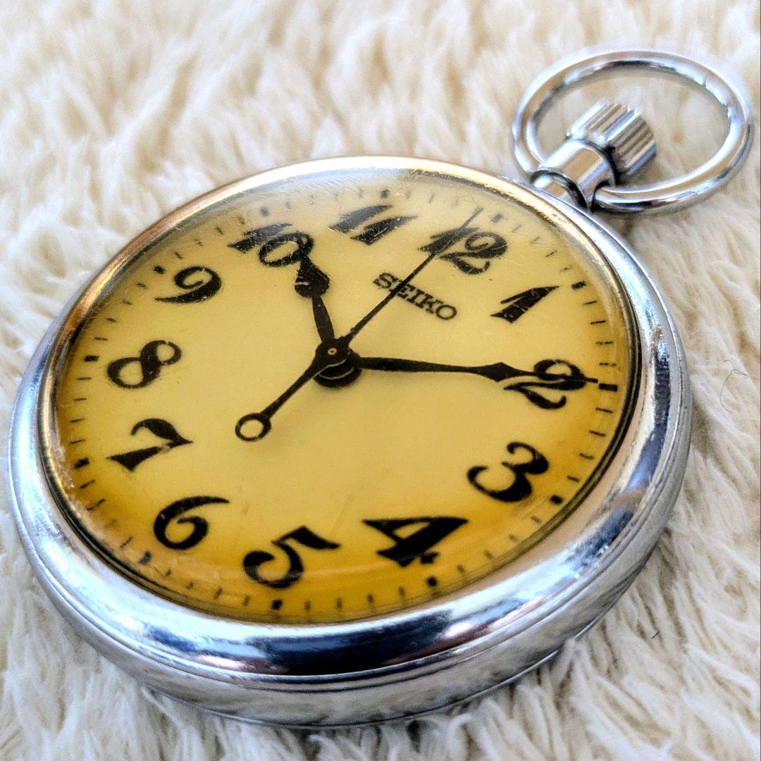 鉄道時計 SEIKO鉄道懐中時計 JR西日本 蓄光(ルミブライト) 正常稼動品