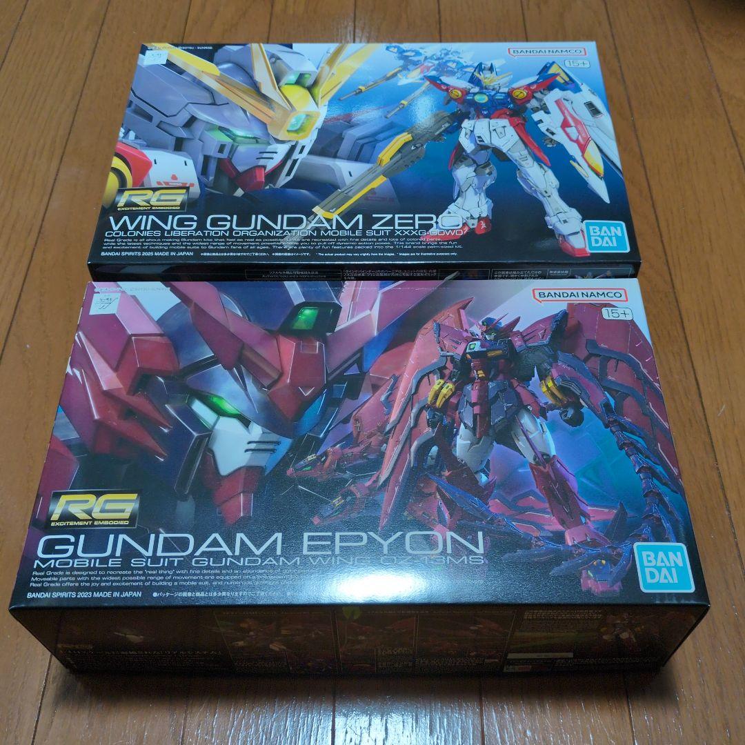 RG ウイングガンダムゼロ ガンダムエピオン セット　新機動戦記ガンダムW