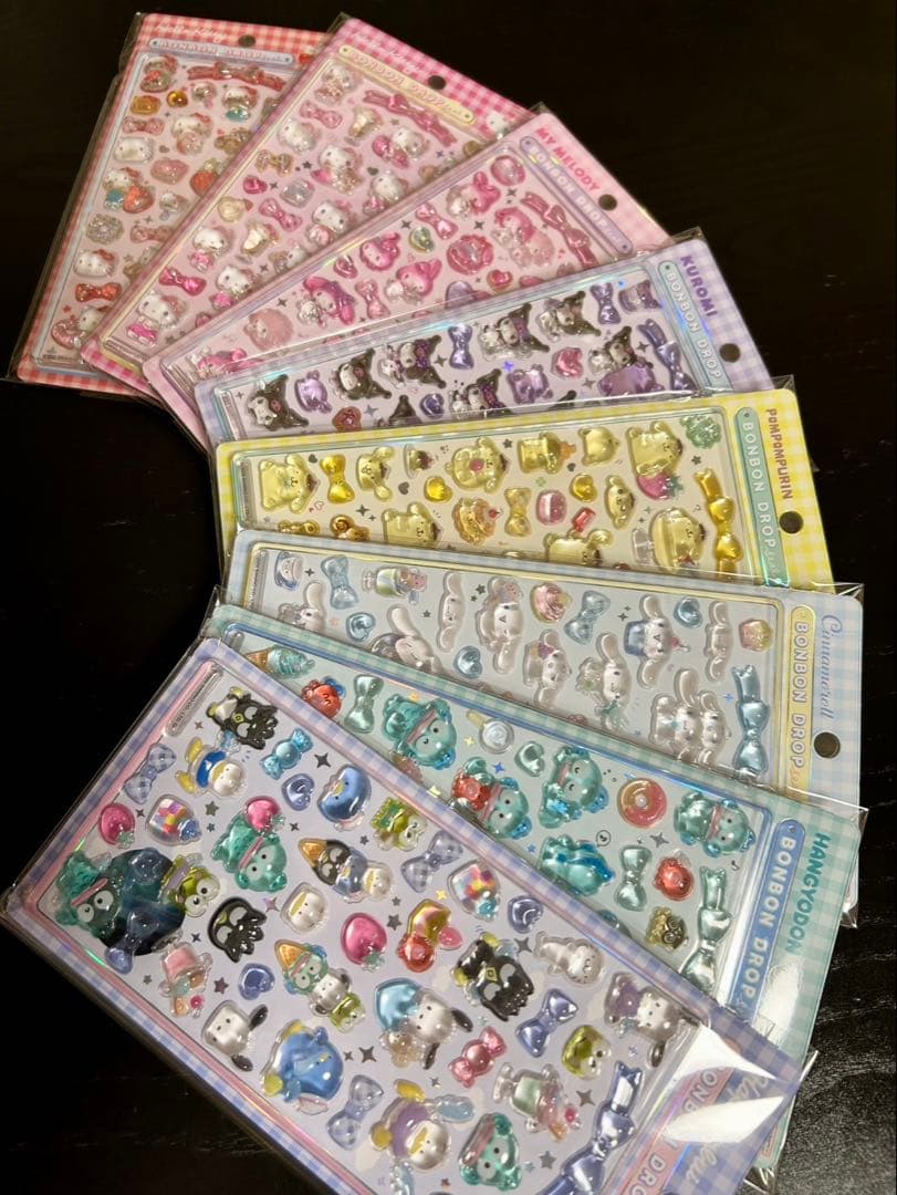 正規品　ボンボンドロップシール　サンリオ　第二弾　コンプリート